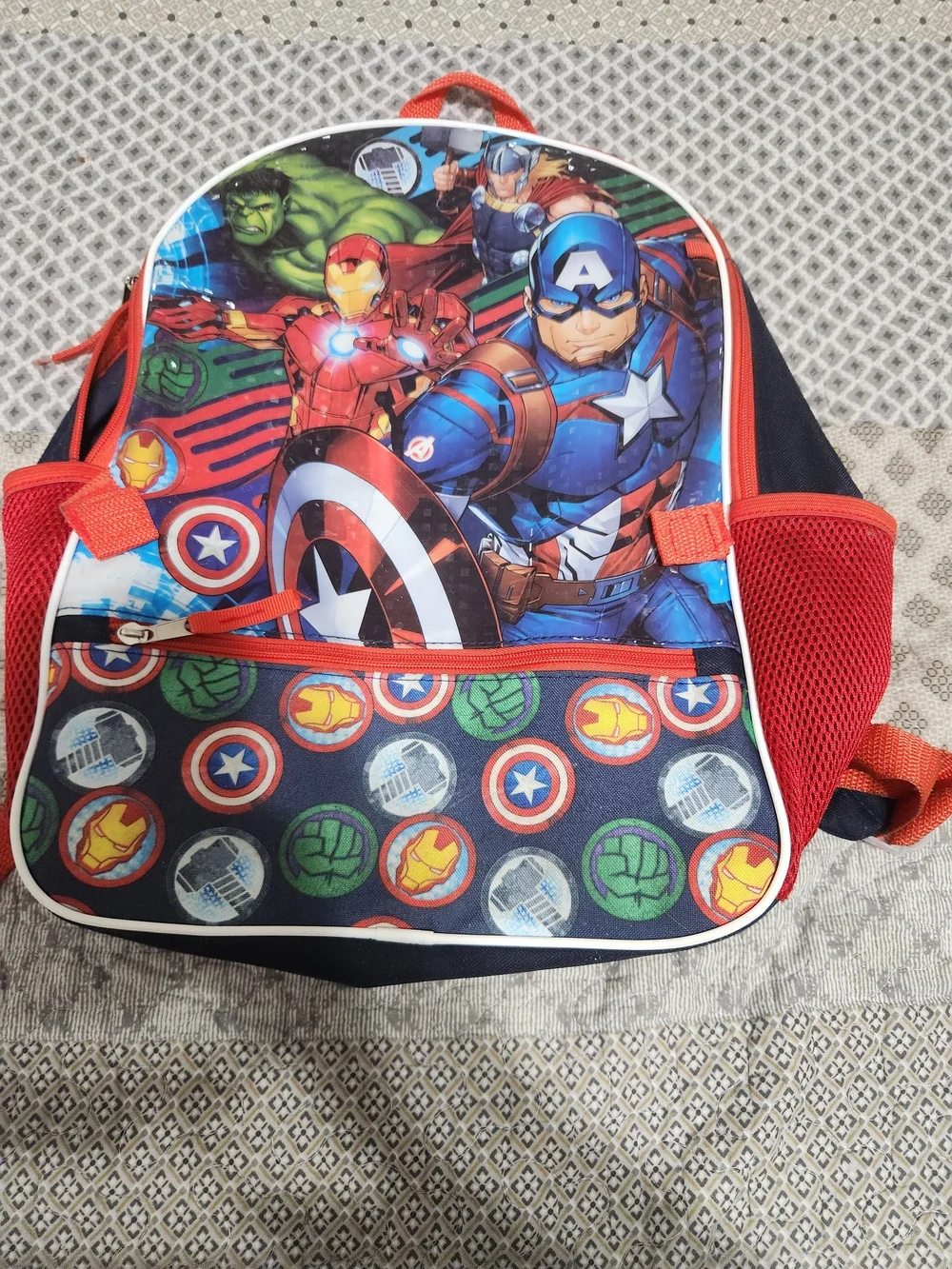 Kids Avengers Character Backpack - Blue & Red